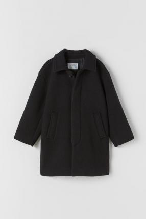 Пальто с ткани с шерстью